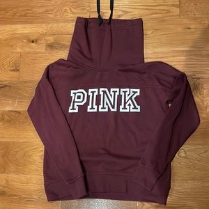 Pink Cowl Neck Sweatshirt Size XS